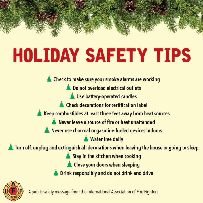 Holiday Safety Tips South King County Professional Firefighters